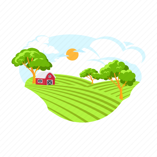 Village scenery, farmland, nature background, rural area, countryside background icon - Download on Iconfinder