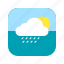 app, application, climate, heat, mobile, rain, weather 