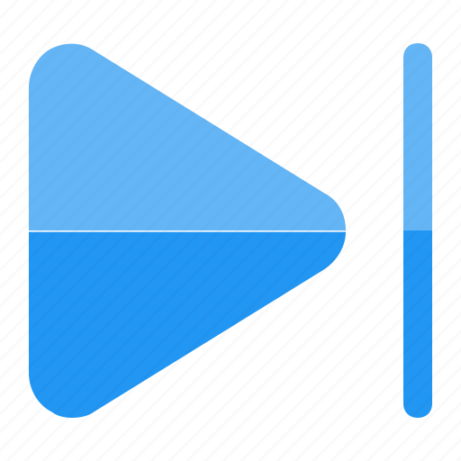 Audio, flat, movie, music, next, video icon - Download on Iconfinder