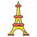 paris landmark, eiffel tower, monument, famous building, architecture