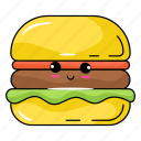 hamburger, burger, beefburger, junk food, fast food