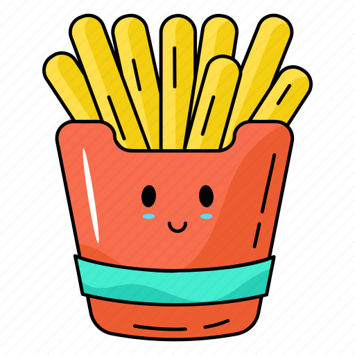 French fries, chips, fries, food, edible icon - Download on Iconfinder