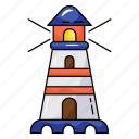 watchtower, lighthouse, sea tower, navigation tower, sea navigation