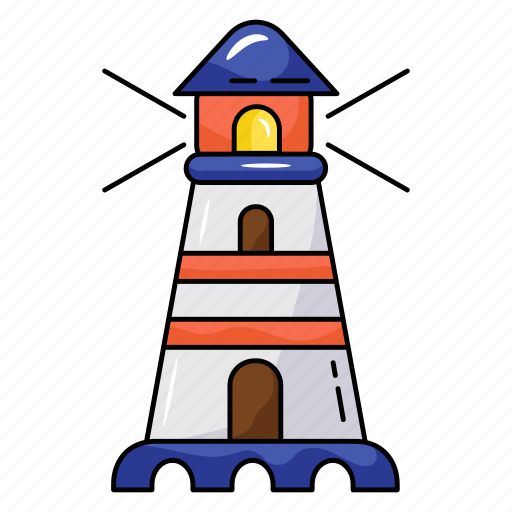 Watchtower, lighthouse, sea tower, navigation tower, sea navigation icon - Download on Iconfinder