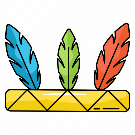 Thanksgiving feathers, headdress, feather crown, feathers, quills icon - Download on Iconfinder