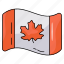 flag, ensign, canada flag, pennant, country flag 