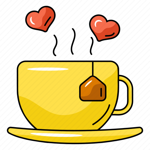 Love drink, valentine tea, teacup, tea, romantic tea icon - Download on Iconfinder