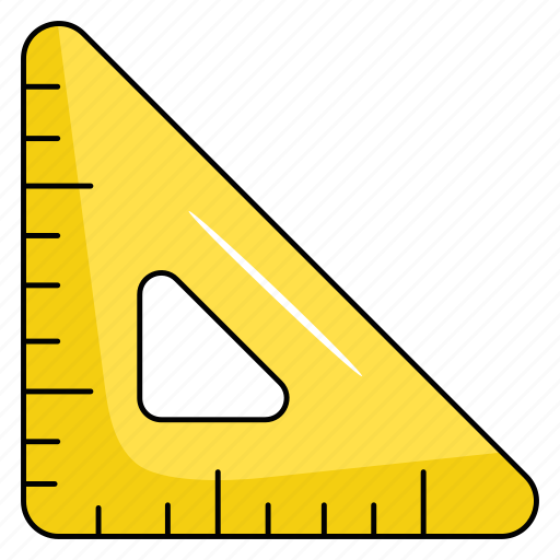 Triangle scale, degree scale, drafting scale, ruler, scale icon - Download on Iconfinder