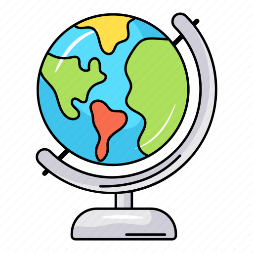 Geography, table globe, world map, office globe, educational globe icon - Download on Iconfinder