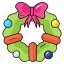 ornament, christmas wreath, garland, decorations, wreath 