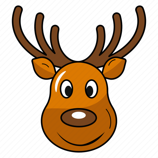 Deer, animal, reindeer head, caribou, deer mount icon - Download on Iconfinder