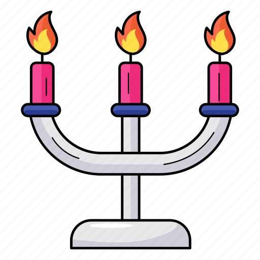 Candle stand, candelabra, candle lights, decorative candles, candles holder icon - Download on Iconfinder