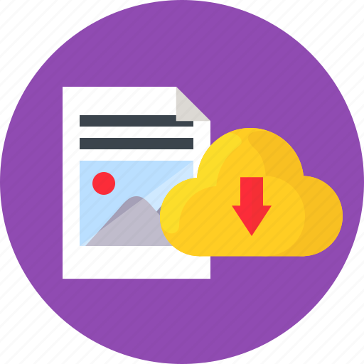 Cloud, document, download, storage, work icon - Download on Iconfinder