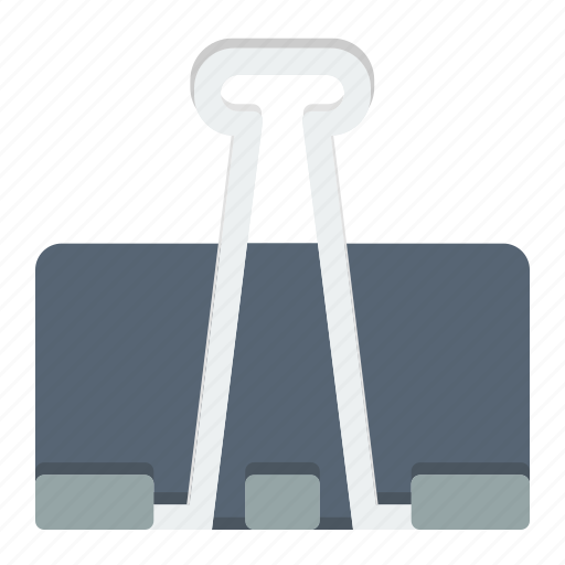 Clamp, clamp clip, paper clamp, paperclip, stationery icon - Download on Iconfinder