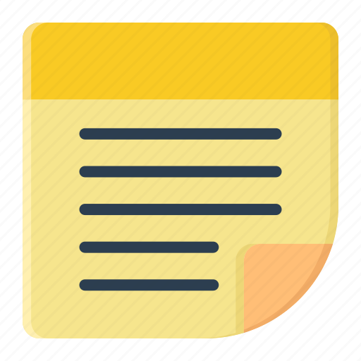 Communication, notes, stationery, sticky note icon - Download on Iconfinder