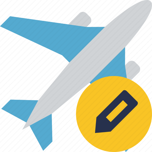 Airplane, edit, flight, plane, transport, travel icon - Download on Iconfinder