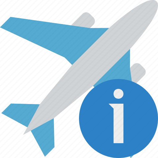 Airplane, flight, information, plane, transport, travel icon - Download on Iconfinder