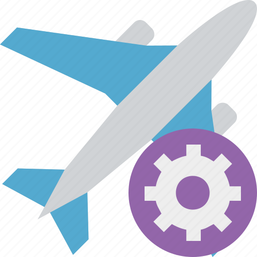 Airplane, flight, plane, settings, transport, travel icon - Download on Iconfinder