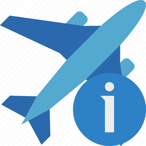 Airplane, flight, information, plane, transport, travel icon - Download on Iconfinder