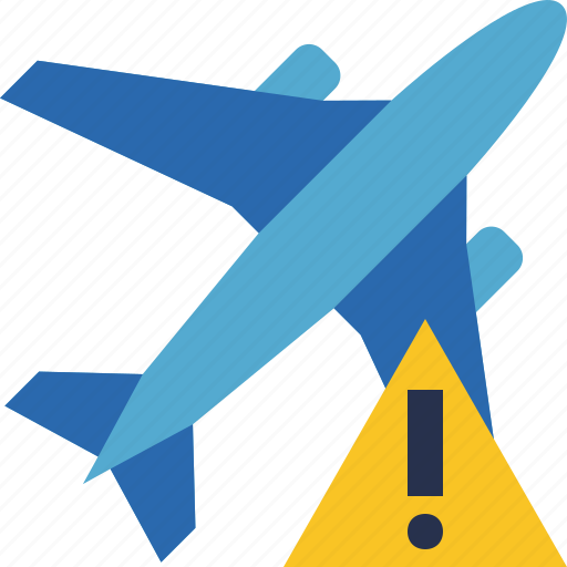 Airplane, flight, plane, transport, travel, warning icon - Download on Iconfinder