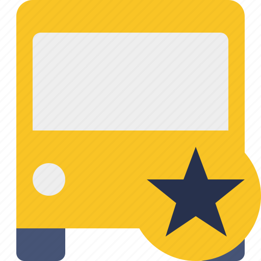 Bus, public, star, transport, transportation, travel, vehicle icon - Download on Iconfinder
