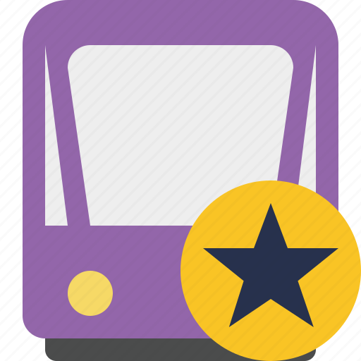 Public, star, train, tram, tramway, transport icon - Download on Iconfinder