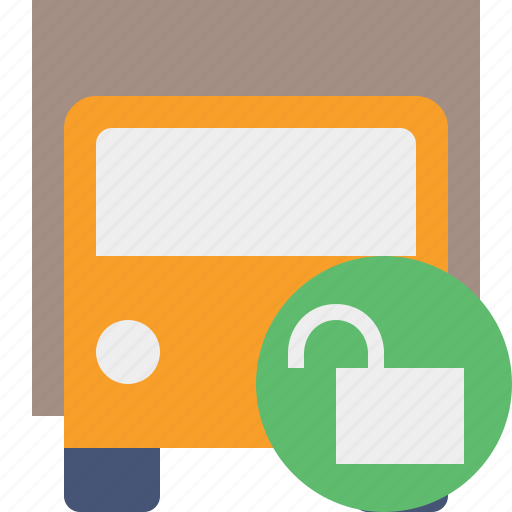 Delivery, transport, transportation, truck, unlock, vehicle icon - Download on Iconfinder