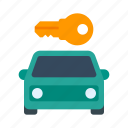 car, rental, auto, car rental, key, transport