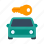 car, rental, auto, car rental, key, transport 