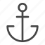 anchor, ship, marine, sea 