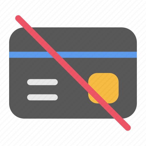 No, atm, card, credit, payment, cashless, money icon - Download on Iconfinder
