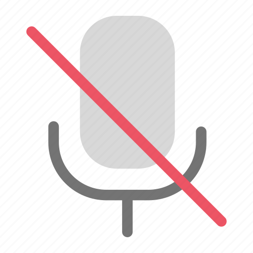 No mic, no microphone, mic, microphone, sound, audio, speaker icon - Download on Iconfinder
