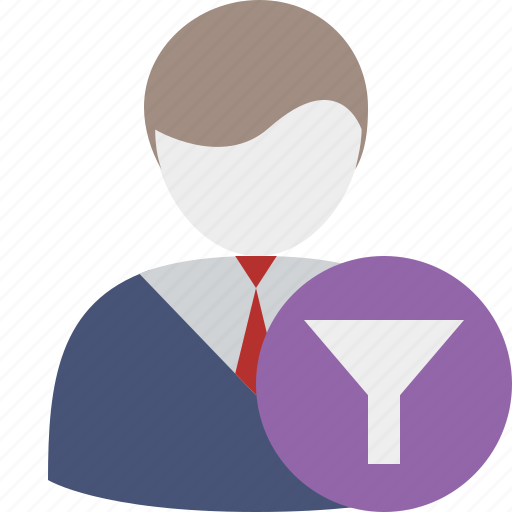 Filter, user, account, business, client, office icon - Download on Iconfinder