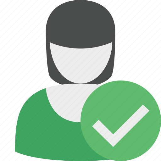 Ok, user, woman, account, female, profile icon - Download on Iconfinder