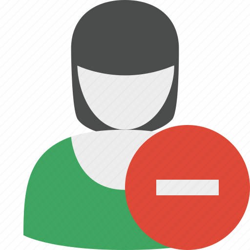 Stop, user, woman, account, female, profile icon - Download on Iconfinder