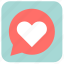 chat, heart, like, love, romantic, valentine, valentine&#x27;s day 