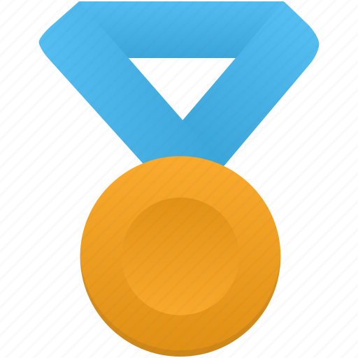 Blue, gold, metal, award, medal, prize, winner icon - Download on Iconfinder
