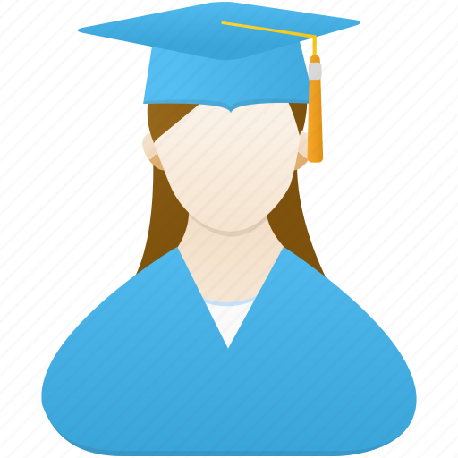 Female, girl, graduate, school, student, study, woman icon - Download on Iconfinder