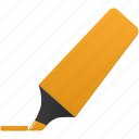 highlightmarker, orange, mark, marker 