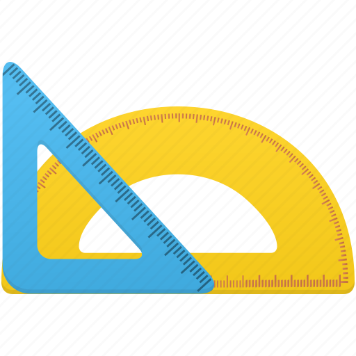 Math, ruler, rulers, semicircle ruler, study, tool, tools icon - Download on Iconfinder