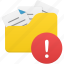 folder, open, warning, document, documents, file, files 