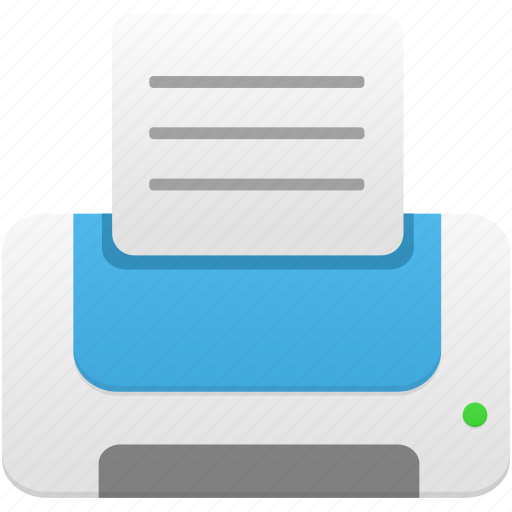 Blue, printer, print icon - Download on Iconfinder