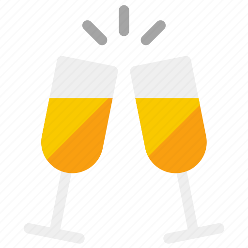 Glasses, cheers, toast, success, celebration, party icon - Download on Iconfinder