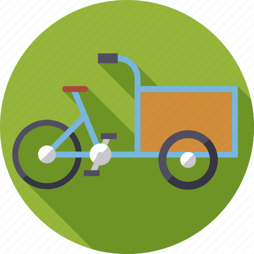 Bicycle, cargo bike, delivery, ecology, environment, sustainable, transportation icon - Download on Iconfinder