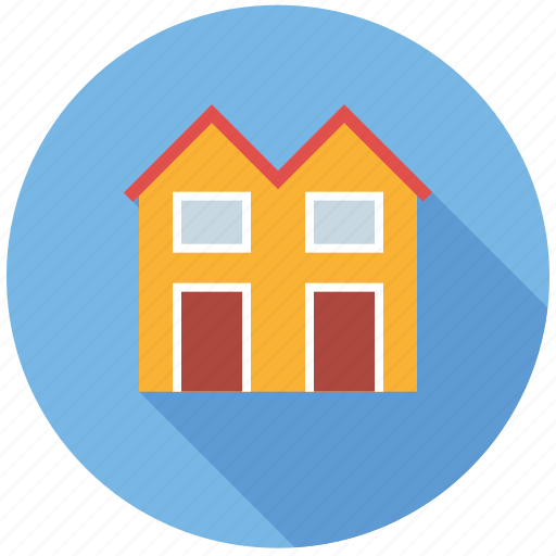 Home, house, real estate, realty, row houses, town houses icon - Download on Iconfinder