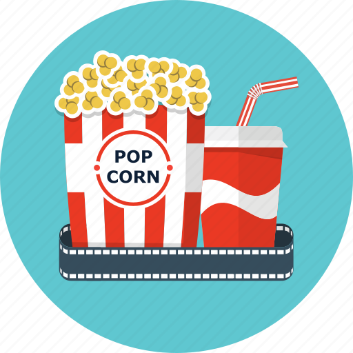 Cinema, coca, cola, film, movie, popcorn, soda icon - Download on Iconfinder