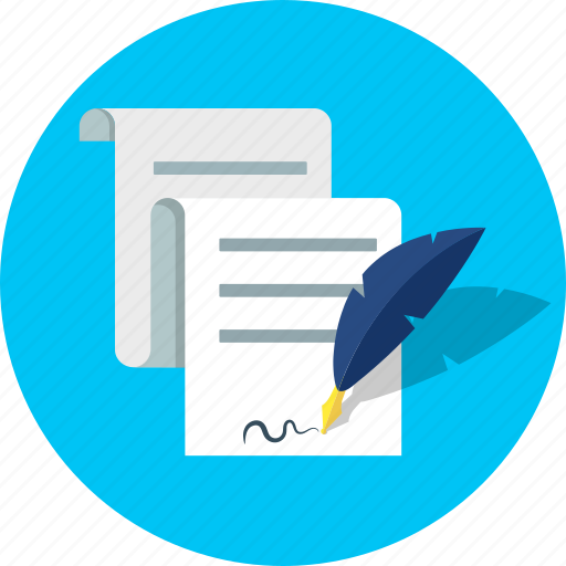 Contract, document, quill, signing icon - Download on Iconfinder