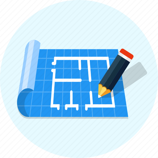 Blueprint, floor, pencil, plan icon - Download on Iconfinder