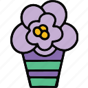 florist, floristry, garden bed, flower shop, florist icon