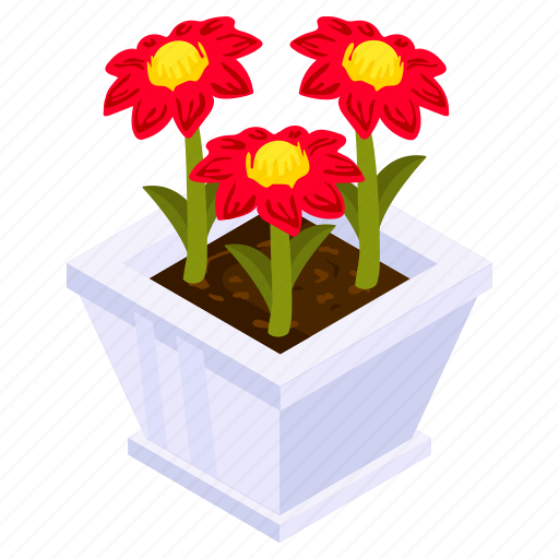 `sunflower, helianthus, flower pot, decorative plant, houseplant icon - Download on Iconfinder